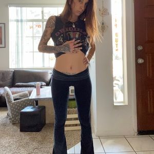 Dark blue yoga pants